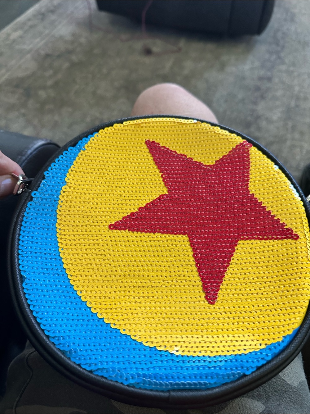 Disney Parks Loungefly Pixar Toy Story Luxo Ball Sequin Crossbody Bag